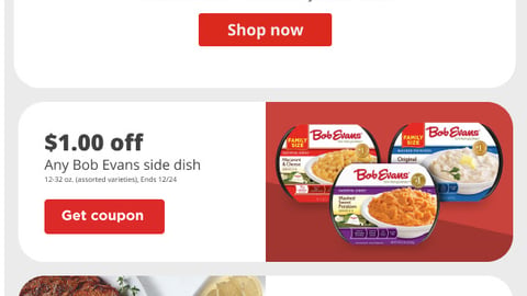 H-E-B Bob Evans '$1 Off' Email Ad